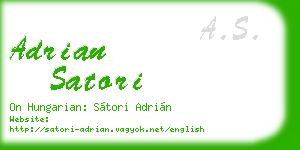 adrian satori business card